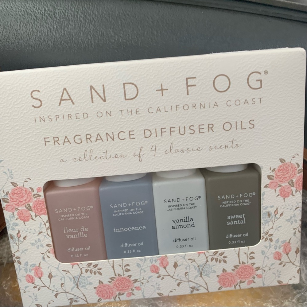 Sand + Fog Natural Home Fragrance Diffuser Oil Collection 4 Scents